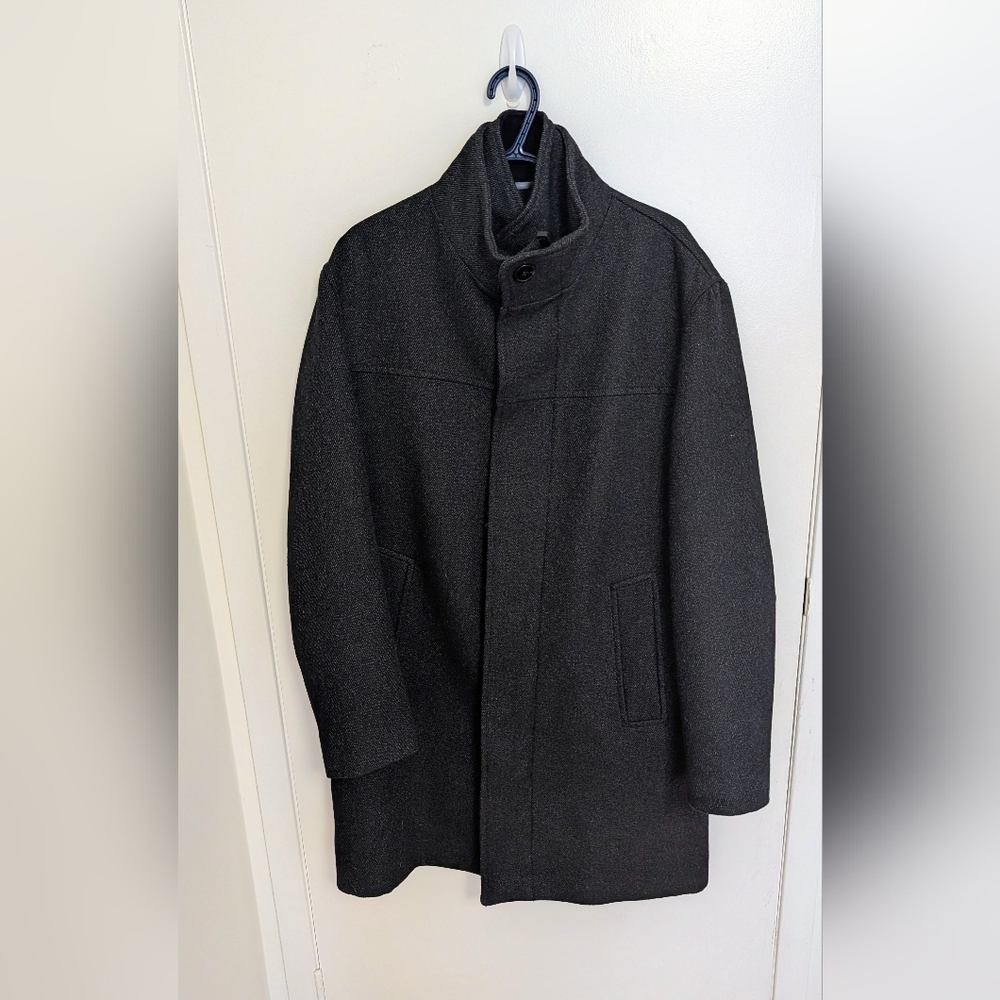 Zara Men's Dark Gray Trench Coat